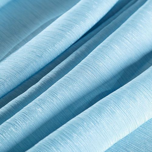 Шифон-жатка с люрексом 068-07216 серо-голубой однотонный