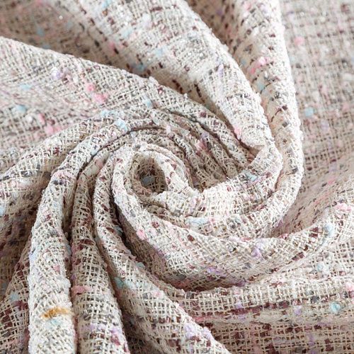 Твид шанель 052-04391 молочный мультиколор