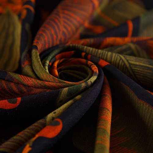 Трикотаж 056-16319 черный принтованный