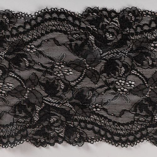 Кружево эластичное 170 мм Ф01-0263 черный