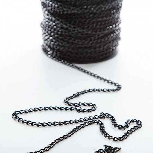 Цепь декоративная 6 мм металл 159-6-черный