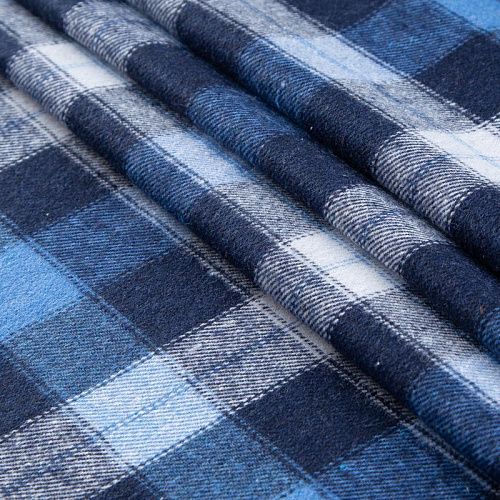 Фланель 060-20655 синий принтованный