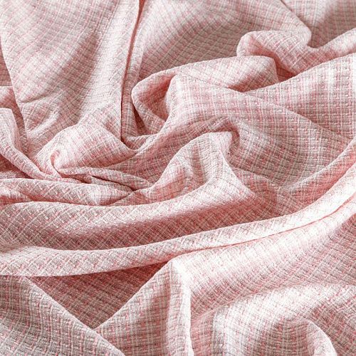 Твид-рогожка 052-04392 молочно-розовый