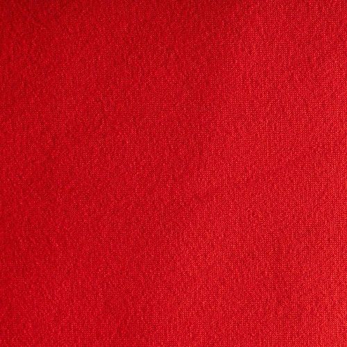 Футер с начесом 062-00525 красный однотонный
