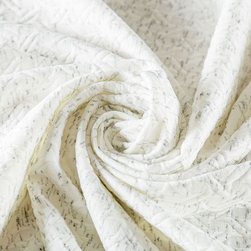 Трикотаж 056-03713 молочный меланжевый