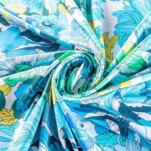 Лайкра 005-01240 белый принтованный