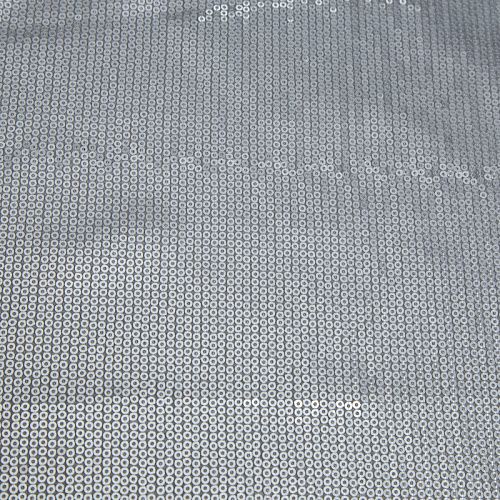Пайетки на трикотажной основе 055-21456 серебро