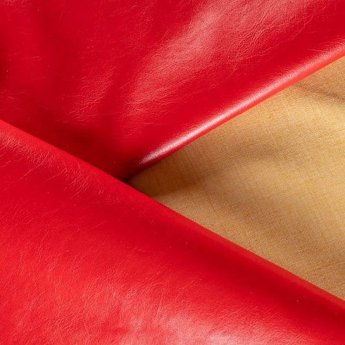 Экокожа К33-680 красный однотонный