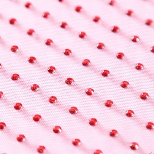 Фатин со стразами 058-10021 малиновый