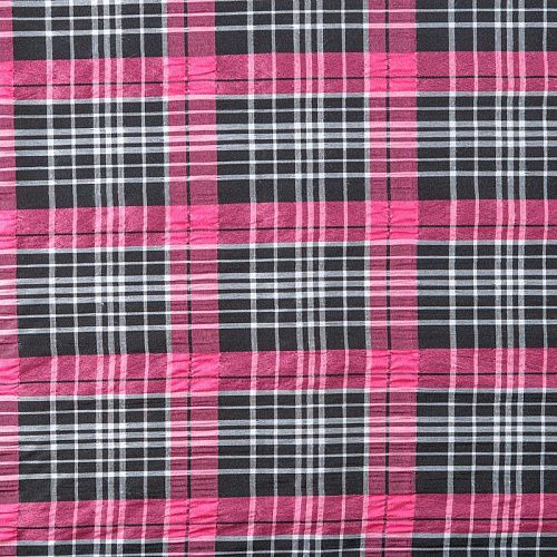 Ткань рубашечная 049-07955 фуксия принтованный