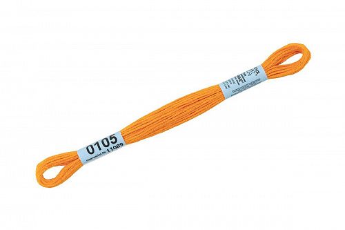 Нитки для вышивания Gamma мулине 8 м 0105 светло-оранжевый