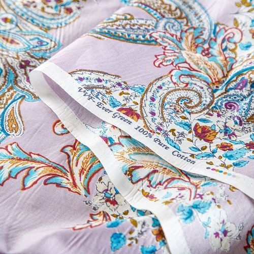 Хлопок 063-02027 светло-лавандовый принтованный