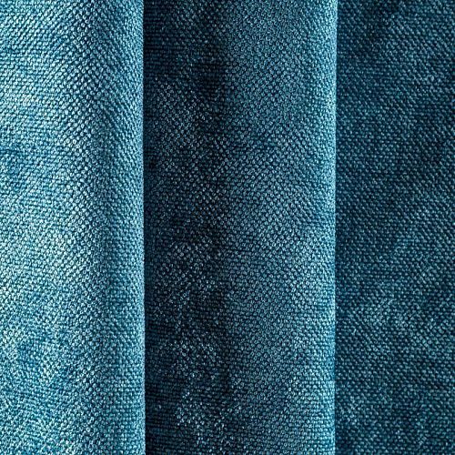 Ткань портьерная шенилл h-300 см 21-02-00086 темно-бирюзовый однотонный