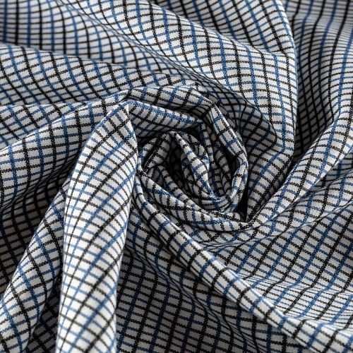 Ткань костюмная К33-292 белый принтованный