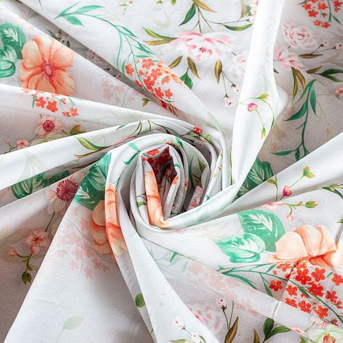 Хлопок 063-01680 светло-серый принтованный