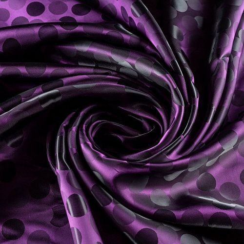 Ткань подкладочная К33-724 лиловый жаккардовый