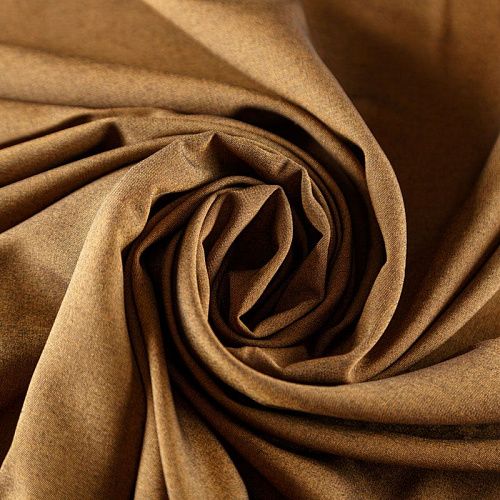 Ткань рубашечная 049-07995 бронзово-коричневый однотонный
