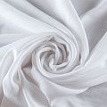 Креп стрейч 026-09718 белый однотонный