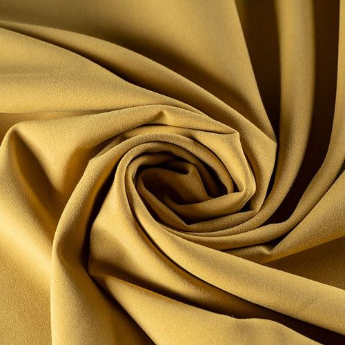 Ткань костюмно-плательная К33-116 горчичный однотонный