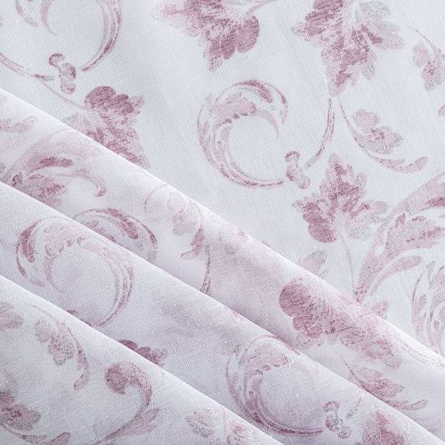 Тюль 529-01-77 белый принтованный