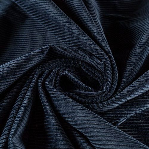 Вельвет К29-605 темно-синий однотонный