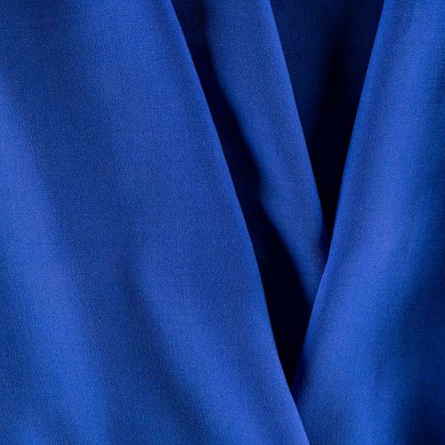 Штапель К33-626 васильковый однотонный