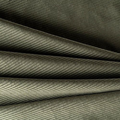 Вельвет К29-591 зеленый хаки однотонный