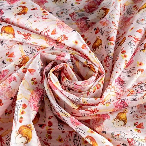 Хлопок К28-773 белый принтованный