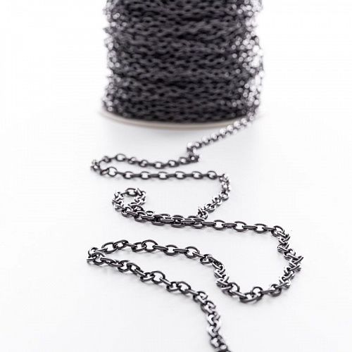 Цепь декоративная 5 мм металл 172-5-под темный никель 