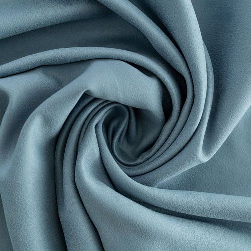 Замша портьерная h-300 см 500-02-128 бирюзово-синий однотонный