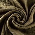 Флис К33-440 зеленый хаки однотонный