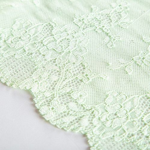 Кружево эластичное 200 мм Ф01-0074 пастельно-салатовый