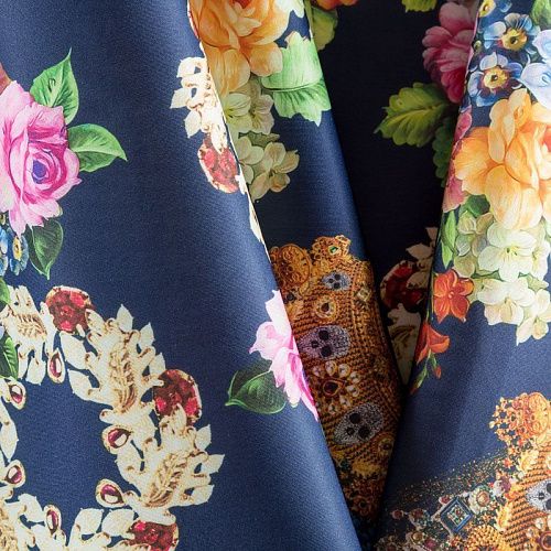 Неопрен 038-03706 темно-синий принтованный