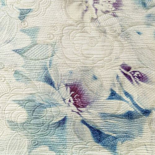 Жаккард К12-296 кремовый принтованный