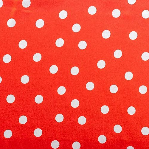 Шелк синтетический 065-01330 красный принтованный