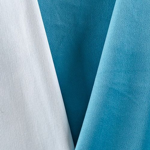 Ткань мебельная микровелюр 09-02-08955 бирюзово-голубой однотонный