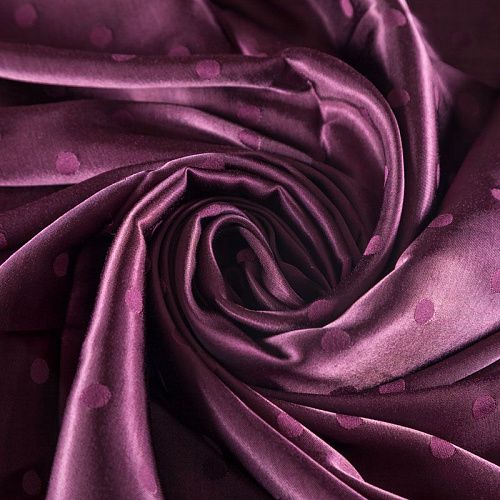 Вискоза атласная 009-04012 баклажановый жаккардовый