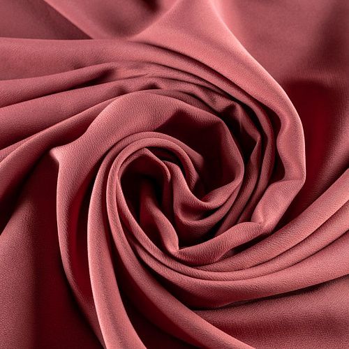 Крепдешин натуральный К36-152 розовый антик однотонный