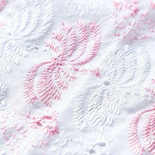 Шитье 067-08074 белый с вышивкой