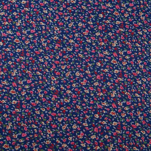 Штапель 069-13568 сине-фиолетовый принтованный