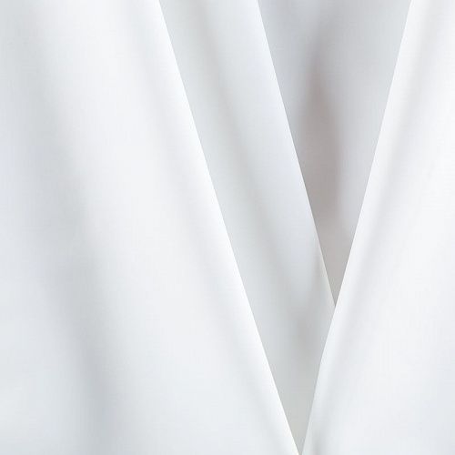 Ткань плащевая 042-05591 белый однотонный