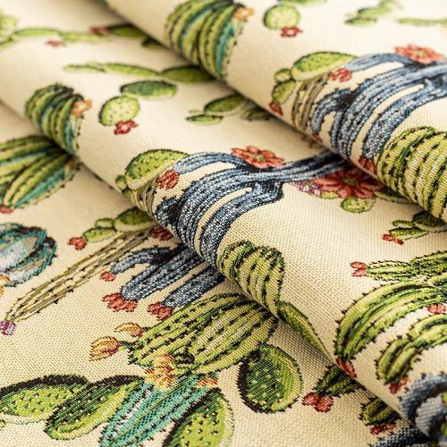 Гобелен гостиный Т452-02-18 песочный кактусы