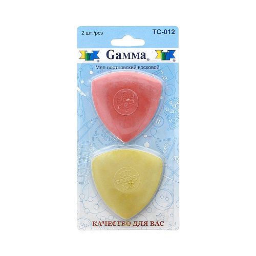 Мел портновский Gamma восковой 2 шт TC-012