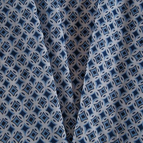 Вискоза 009-16091 белый принтованный