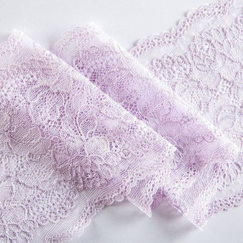 Кружево эластичное 170 мм Ф01-0006 светло-лавандовый