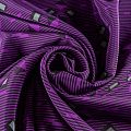 Крепдешин натуральный К36-247 фиолетовый принтованный