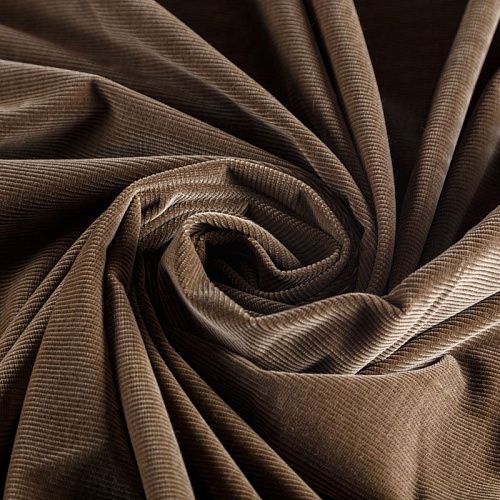 Вельвет 008-05836 табачно-коричневый однотонный