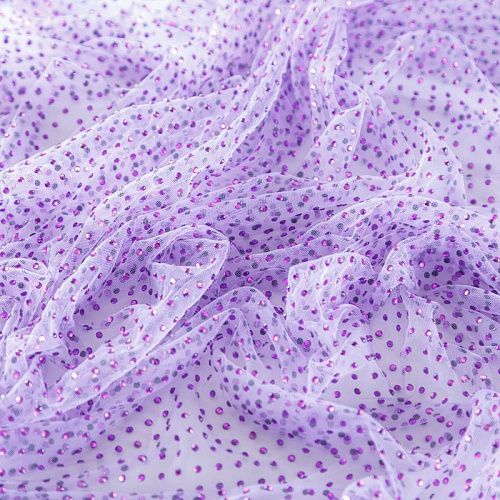 Фатин со стразами 058-10018 сиреневый