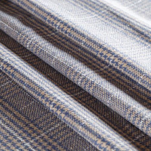 Твид 052-05595 бежево-голубой