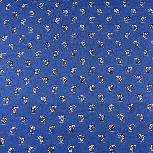 Трикотаж 056-11738 темно-синий принтованный